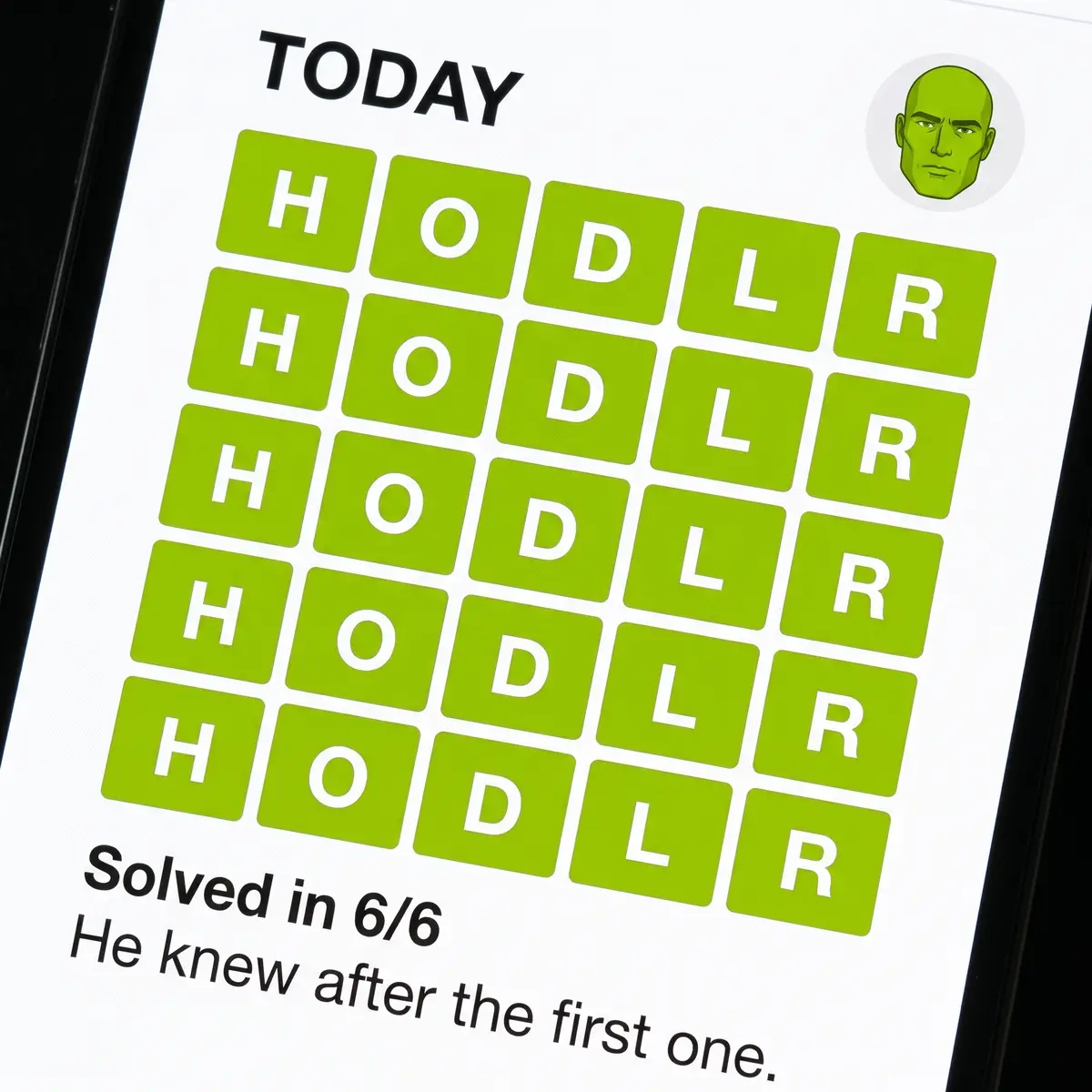 Wordle hodlr