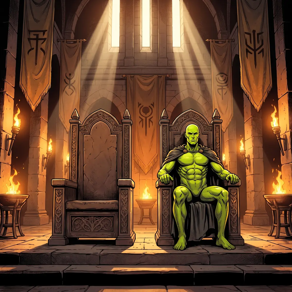 Empty throne