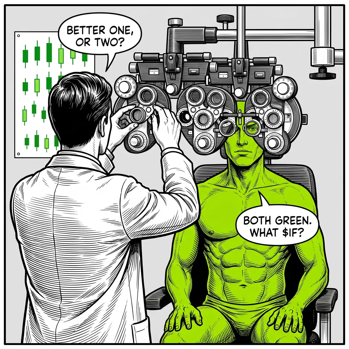 Eye test lenses