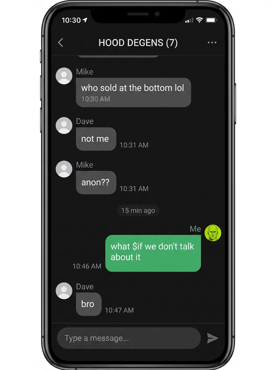 Lofi groupchat dont talk about it