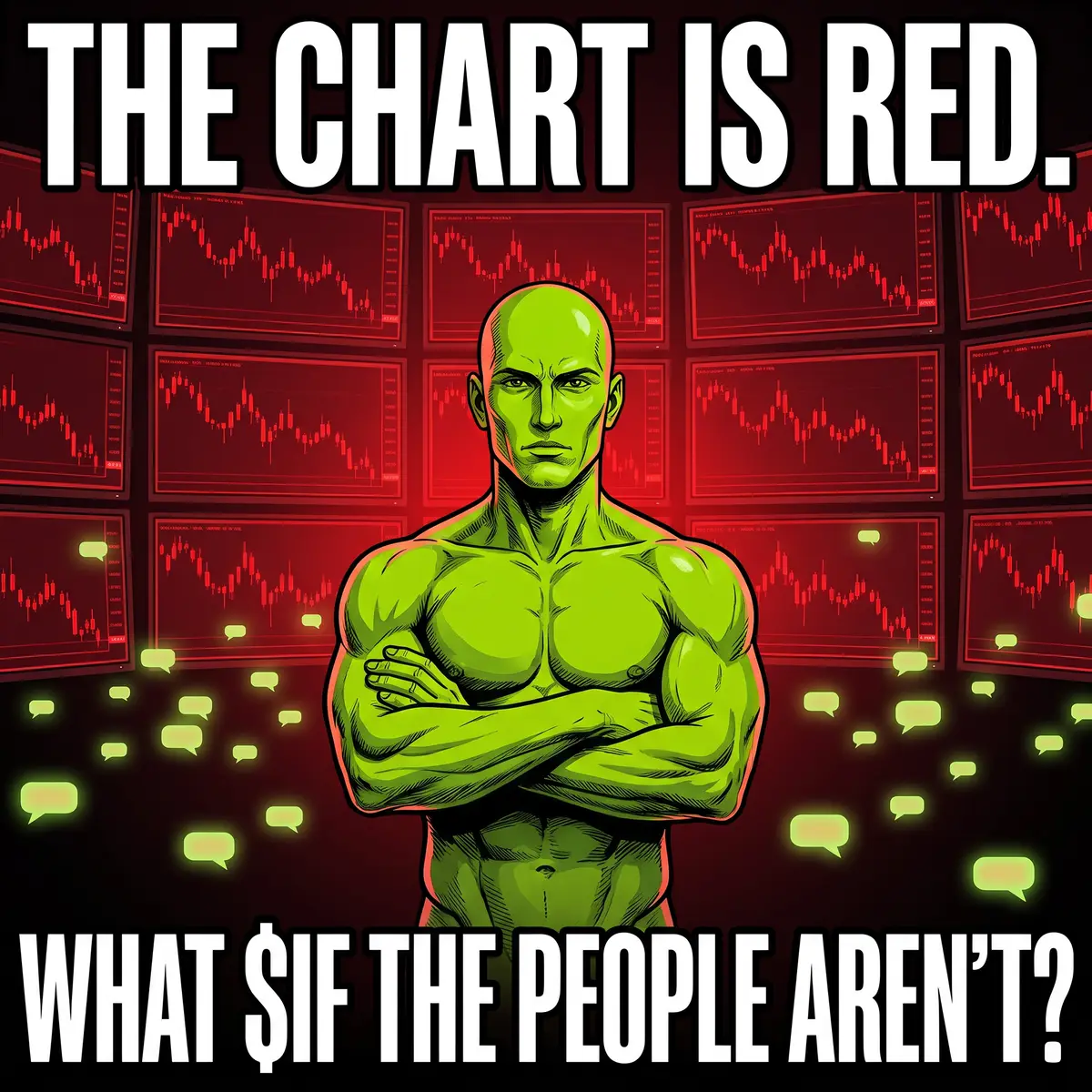 Chart is red
