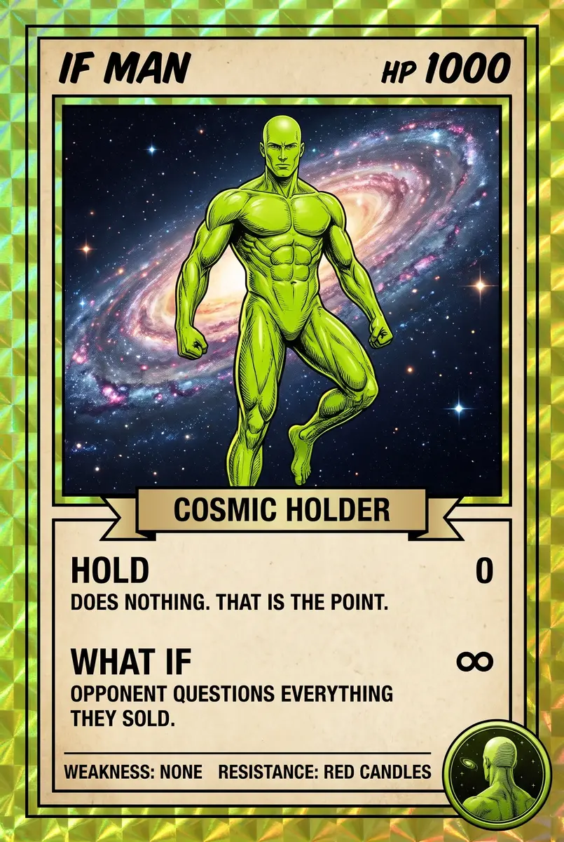 Trading card if man