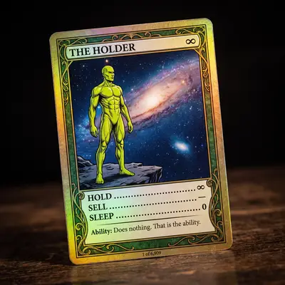 Trading card the holder