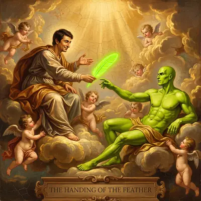 Handing of the feather