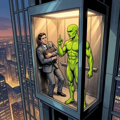 Elevator monologue